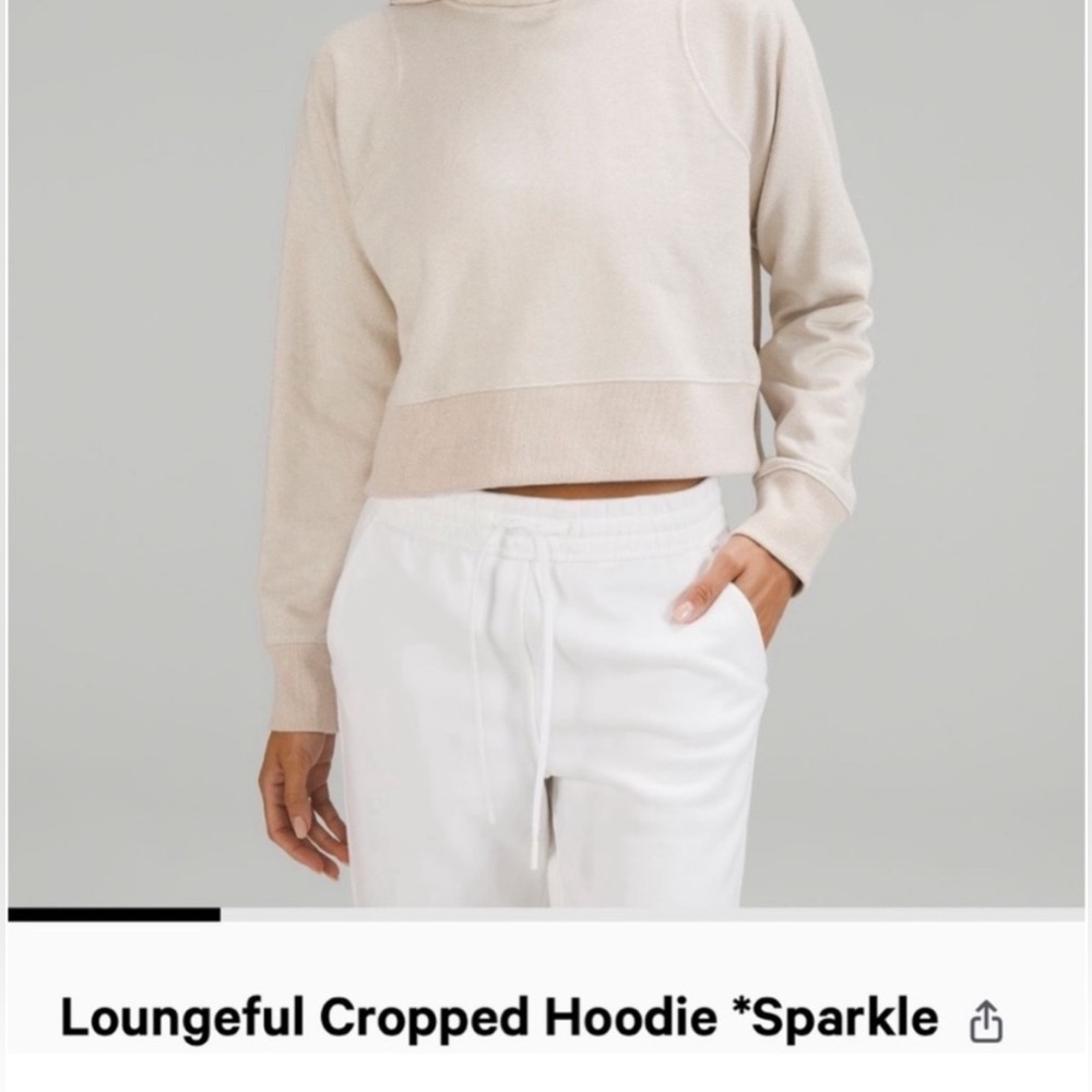 Lululemon Loungeful Cropped Hoodie